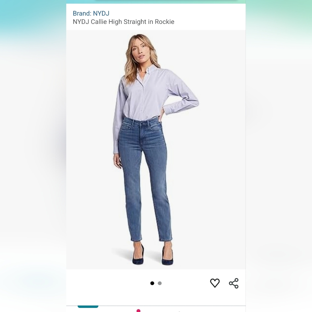 NYDJ Women's High Rise Jeans - Classic Blue